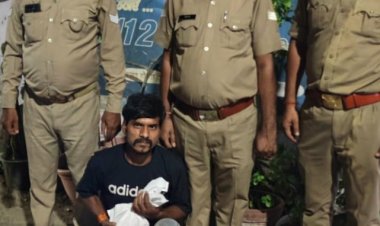 देशी शराब ब्रांड के 107 पौवे के साथ एक अभियुक्त गिरफ़्तर