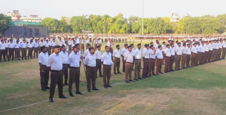 संघ शिक्षार्थियों का भव्य पथ संचलन : राष्ट्रभक्ति और कड़े अनुशासन के अनूठे दृश्य से सराबोर हुआ महानगर