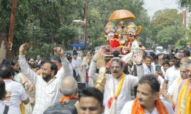स्वर्णक्षेत्र सेक्टर-61 में निकाली गई महाप्रभु जगन्नाथ की रथयात्रा