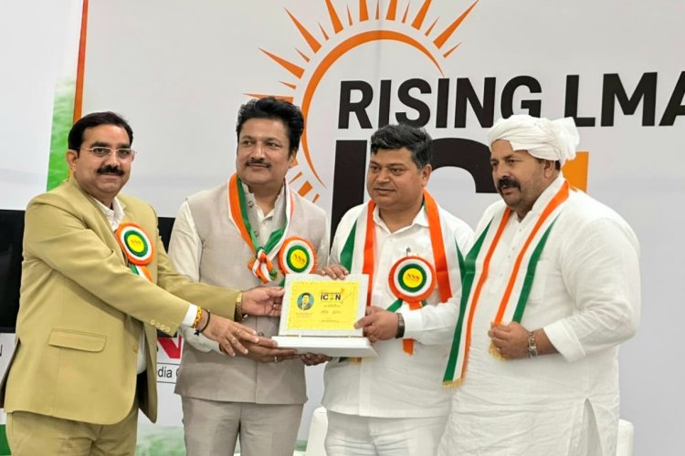 एन.एम.सी. अध्यक्ष आलोक द्विवेदी 'राइजिंग भारत आइकन अवॉर्ड 2026' से हुए सम्मानित